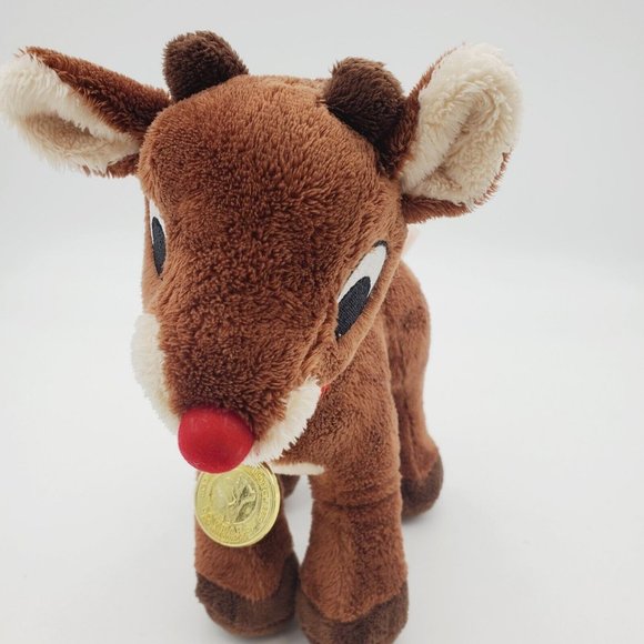 Rudolph the Red Nosed Reindeer Plush Stuffed Toy Dan Dee 50th 10" Tall Christmas - Picture 5 of 8